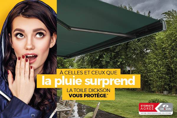 Toile de store DICKSON imperméable, CLINIQUE DU STORE CALUIRE