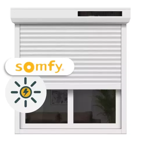 installation de volets roulants complets solaires SOMFY - EXPERTISE Clinique du Store sur Lyon